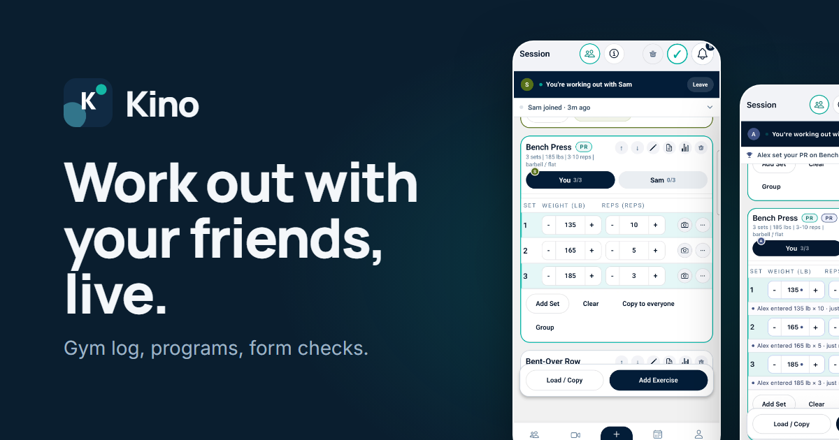 I'm a personal trainer. I built a free workout app where you and your friends run the same program, 